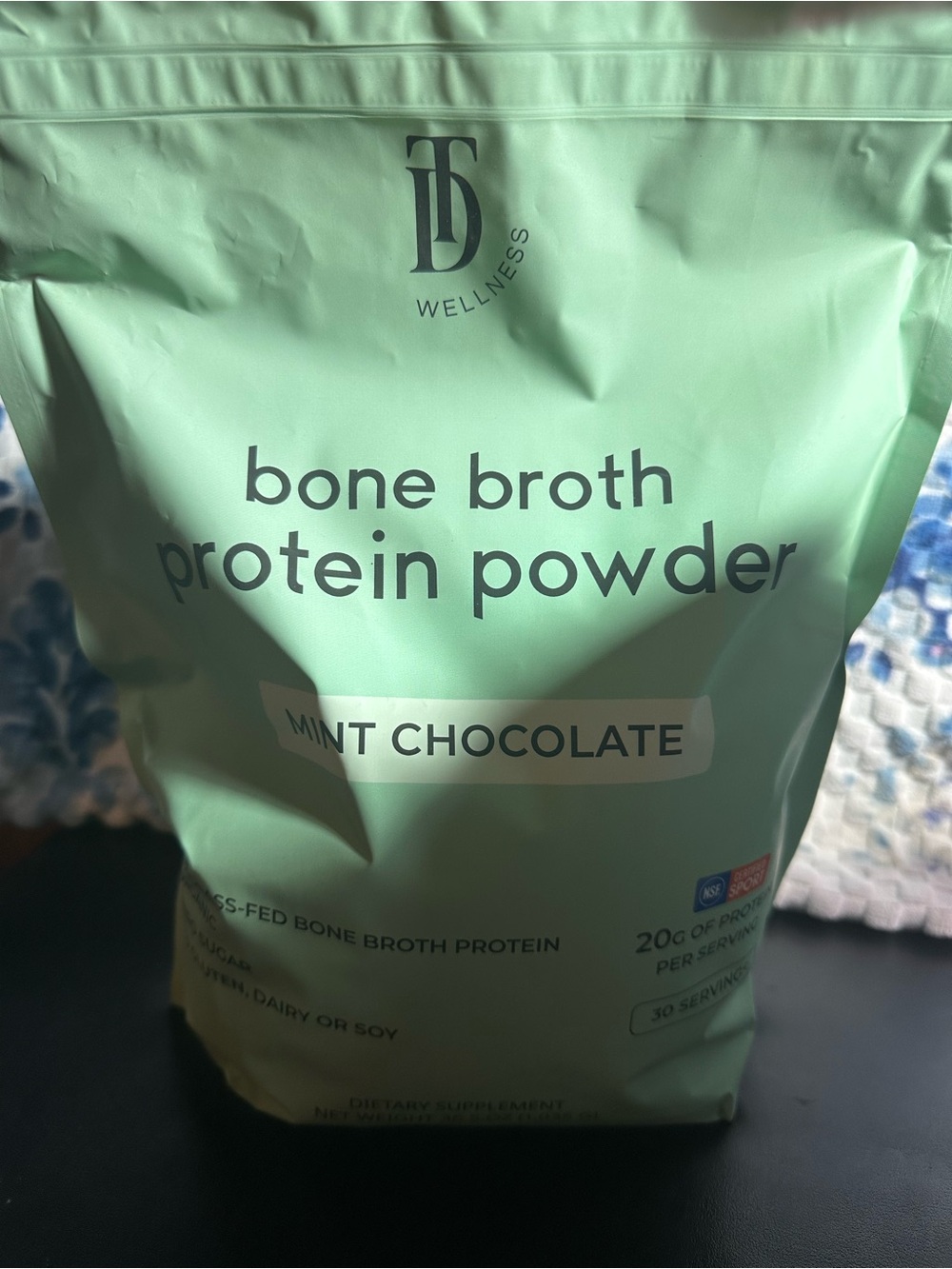 TD Wellness Mint Chocolate Bone Broth Protein Powder